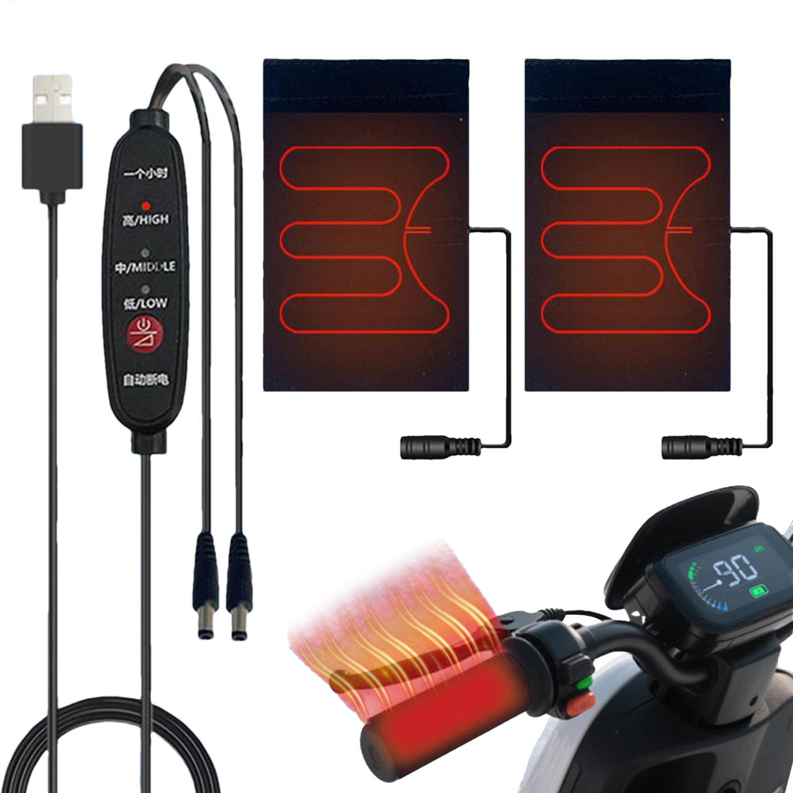 5V Heated Motorcycle Grips USB - Handlebar Grip Heated review and price