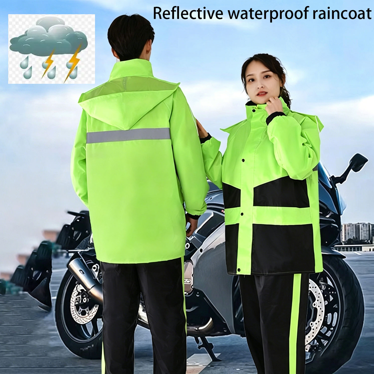 Motorcycle Raincoat Suits Men  - Motorcycle Gear Mens review and price