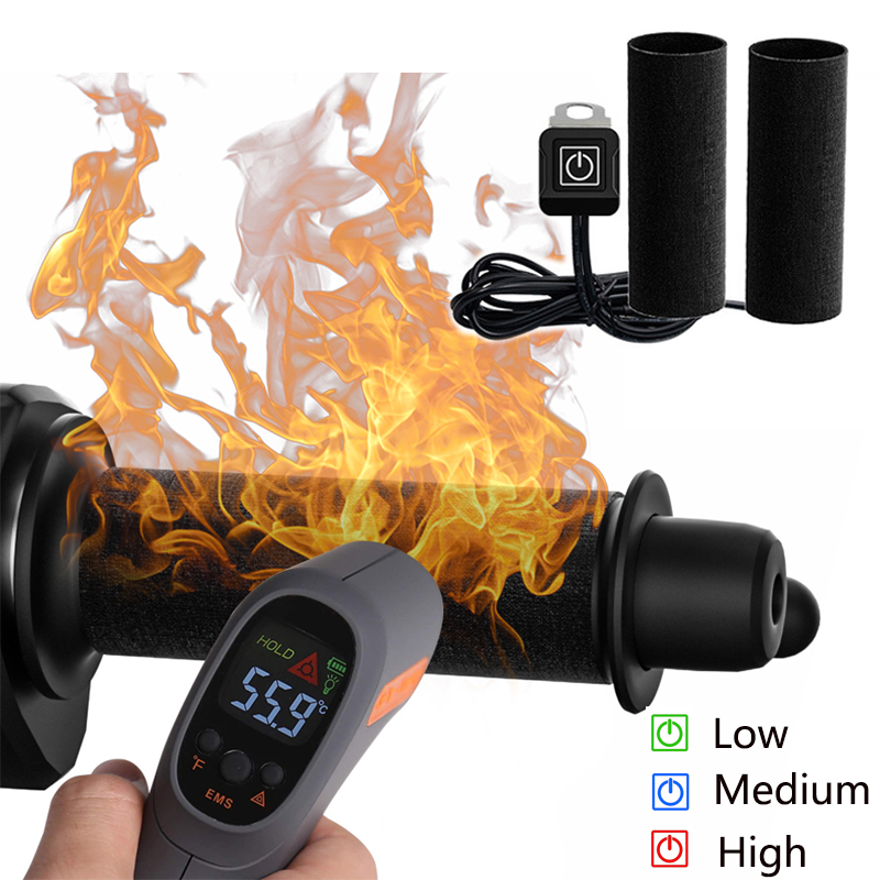 12V 3-Gear Motorcycle Heated H - Handlebar Grip Heated review and price