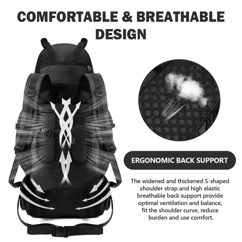 90L Waterproof Hiking Backpack - Motorcycle Gear Companies review and price