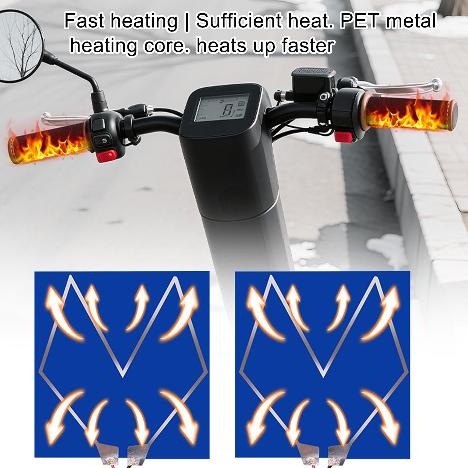 Motorcycle Heated Grips 3-Temp - Handlebar Grip Heated review and price