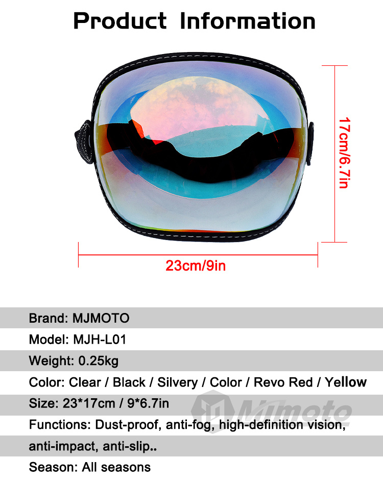 Retro Motorcycle Goggles Full  - Motorcycle Gear For Woman review and price
