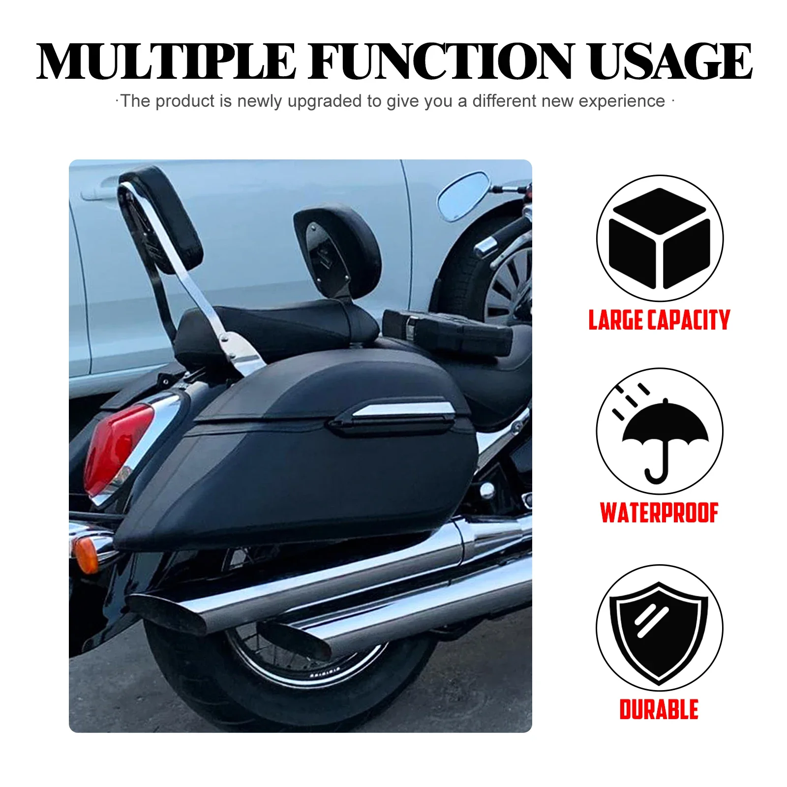 Motorcycle Hard Bags Saddlebag - Motorcycle Gear Backpack review and price