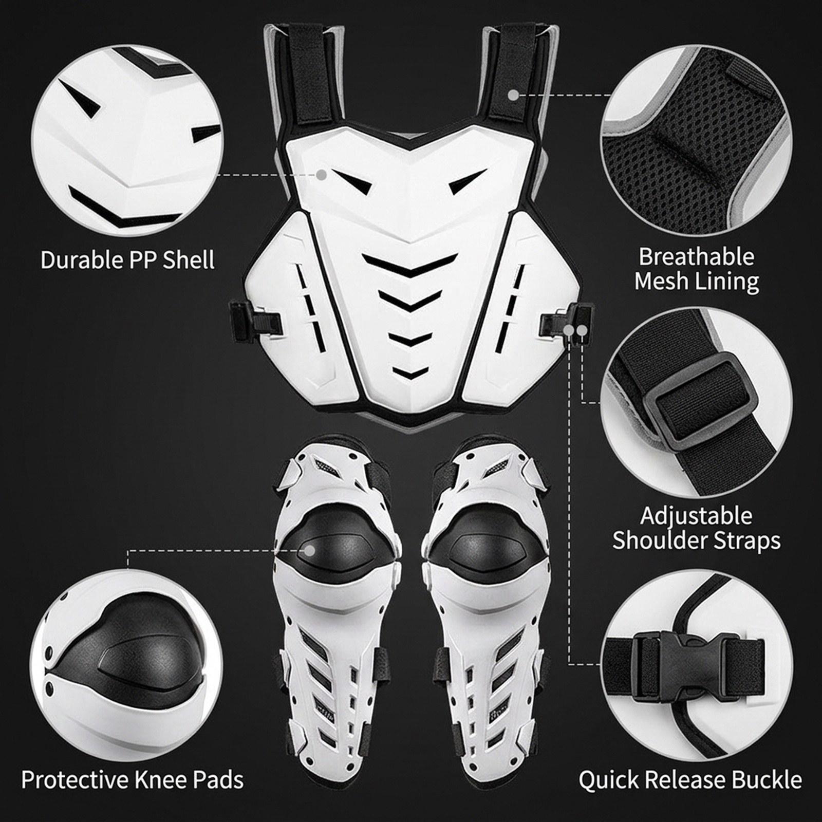 Ergonomic Chest Protector Knee - Motorcycle Gear Mens review and price